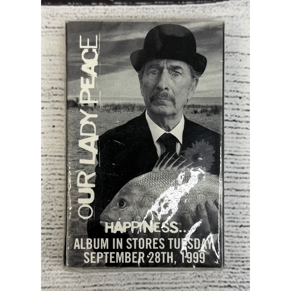 Our Lady Peace Happiness Is Not A Fish You Can Catch SEALED Cassette Sampler 90s - Picture 1 of 4
